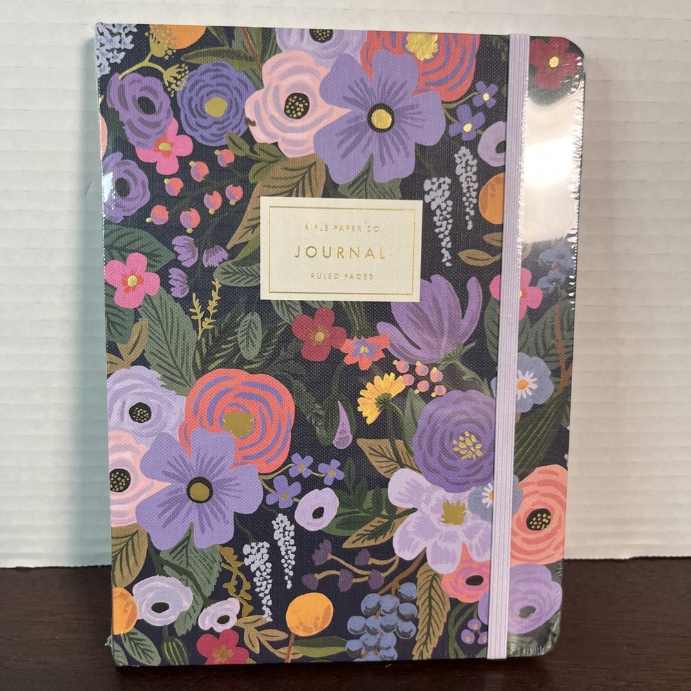 Rifle Paper Co 144 pg Journal w/ Pen Hardcover Floral Notebook with Foil Accents